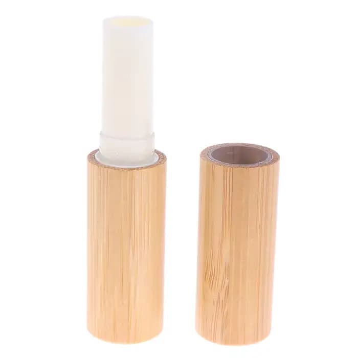 1 pièces 2.8g bricolage vide bambou brillant à lèvres conteneur