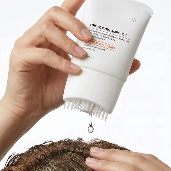 Sérum Capillaire Nourrissant Doux en Ampoule, Essence de Soin pour Cheveux Plus Épais, Traitement Fortifiant Longue Durée du Cuir Chevelu avec Peigne