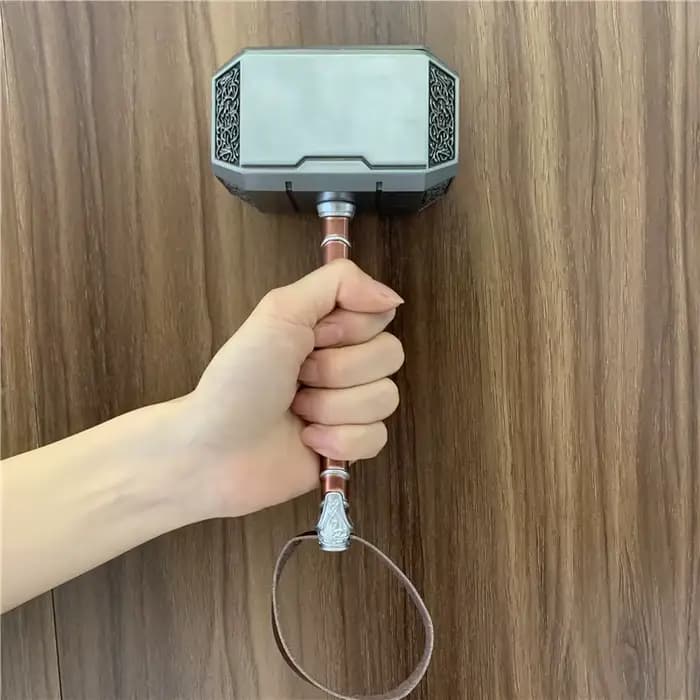 Marteau de Thor tonnerre marteau entièrement en métal film Cosplay armes modèle cadeau Marvel Avengers super-héros Iron Man recueillir jouet en boîte