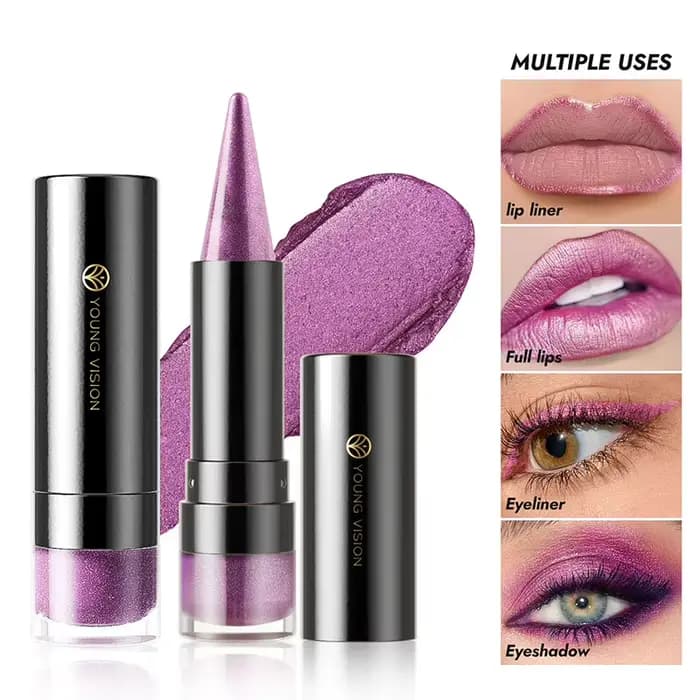 Gloss à lèvres pailleté violet