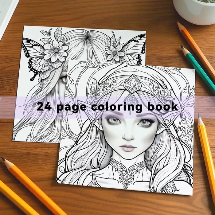 Livre de coloriage floral fantastique de 24 pages, livre de dessin à motifs floraux pour adultes et adolescents, soulagement du stress, relaxation, livre d'art DIY, cadeau