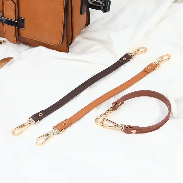 Poignée de sac à main en cuir PU de 28 cm pour femmes, sangle courte de remplacement, bandoulière, accessoires de mode pour sacs