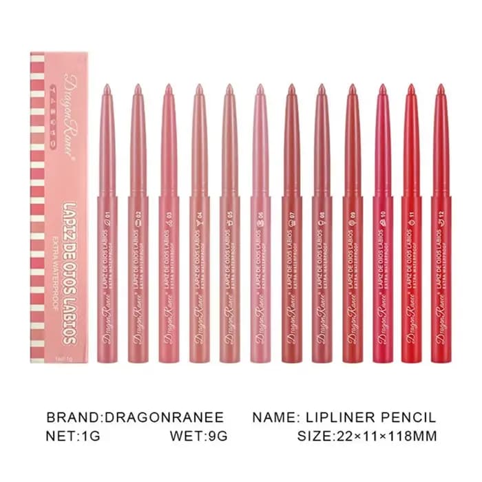 Crayon à lèvres imperméable à l'eau longue durée
