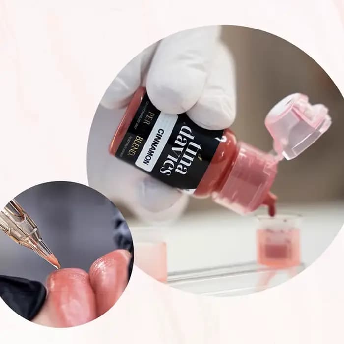 Encre de maquillage permanente pour sourcils et lèvres