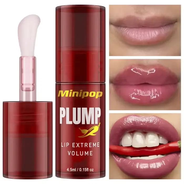 Soin Réparateur Anti-Rides Lèvres Huile Repulpante au Piment Sérum Gloss Hydratant Longue Durée Essence Volumisante Instantanée