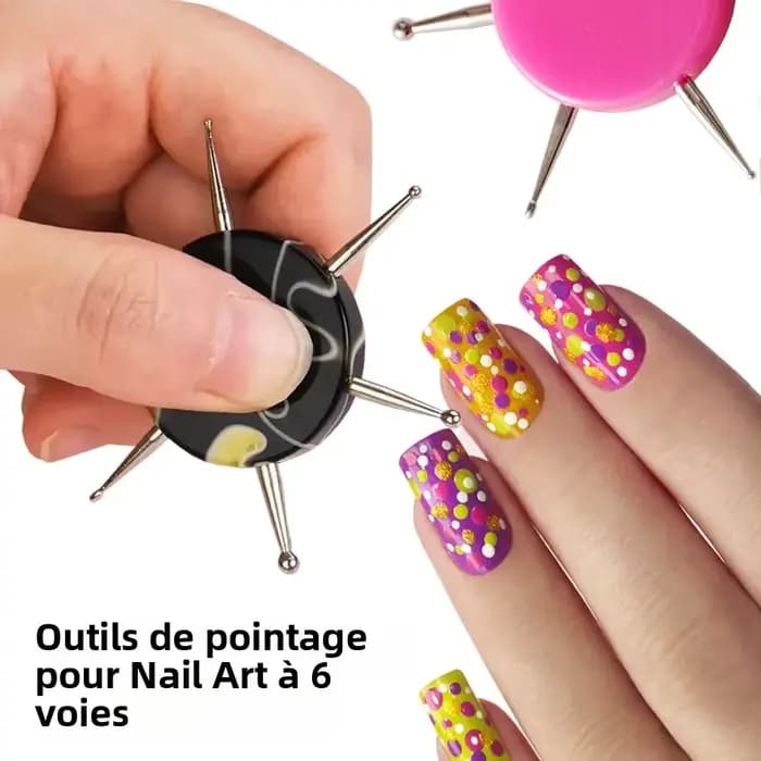 Outils de pointage circulaire pour Nail Art
