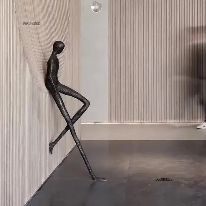 Sculpture de décoration abstraite moderne pour la maison, ornement de sol d'hôtel FRP, Design créatif, modèle de salle de vente, œuvre d'art de bureau