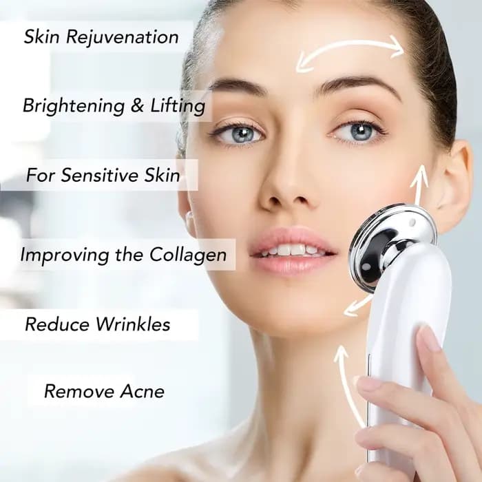Mésothérapie faciale électroporation RF radiofréquence LED Photon Lifting du visage serrer l'élimination des rides soins de la peau masseur de visage