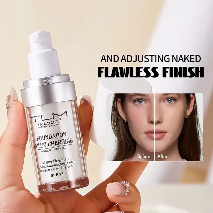 TLM – fond de teint liquide correcteur à couleur changeante
