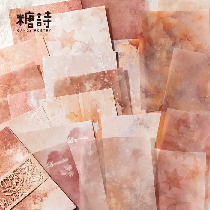 20 pièces Vintage couleur tache style matériel papier planificateur à la main bricolage Scrapbooking accessoires papier de fond