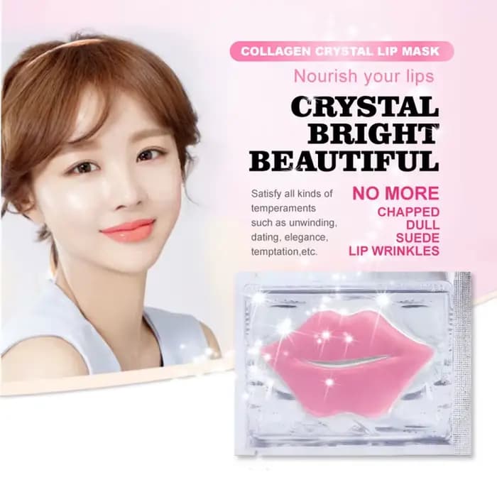Masque à lèvres au collagène cristal rose