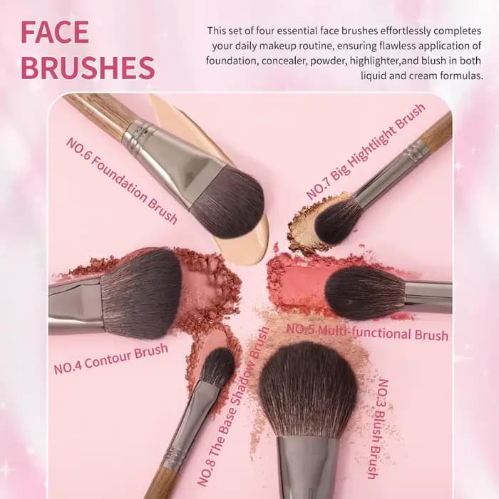 OVW ensemble de pinceaux de maquillage pinceau de maquillage professionnel pour fond de teint visage