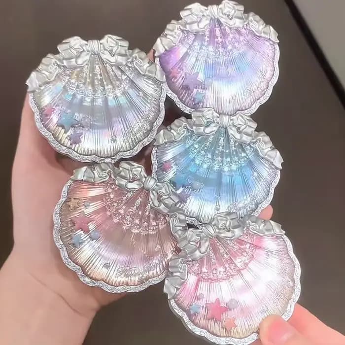 Ensemble de maquillage Flower Know Shells Jewel pour femmes - Fard à paupières, blush, gloss à lèvre
