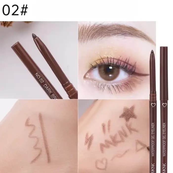 Crayon Eyeliner marron imperméable longue durée bleu noir marron stylo Eyeliner facile à porter