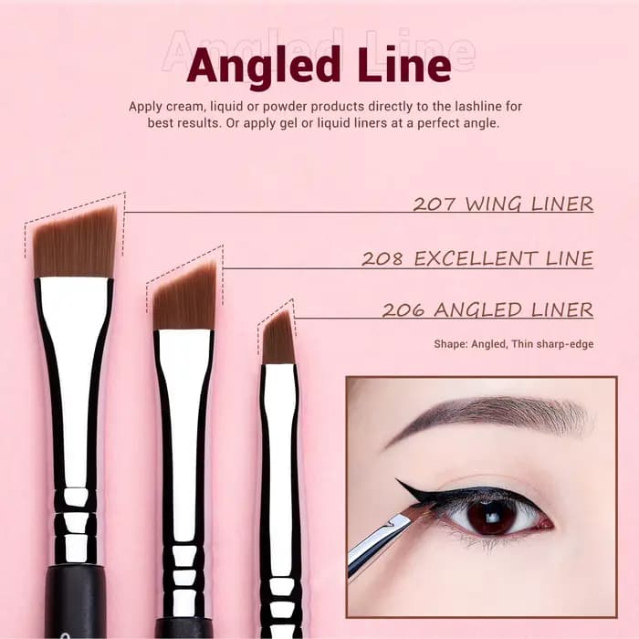 Jessup ensemble de pinceaux Eyeliner, 11 pièces pinceau Eyeliner professionnel, ensemble de pinceaux