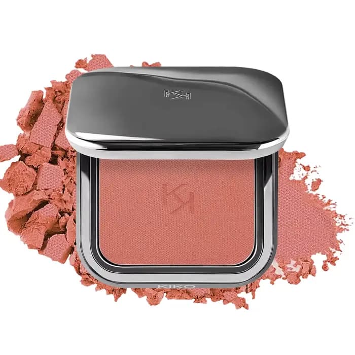 KIKO Unlimited Blush, poudre rouge longue tenue, blush avec un résultat modulable, rouge à lèvres, b
