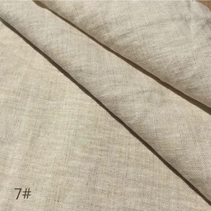 Couverture de Table 100% lin pur de couleur unie, nappe en tissu naturel, pour cuisine, salle à mang