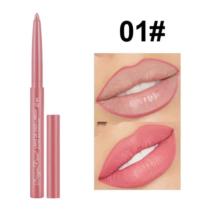 Crayon à lèvres waterproof longue tenue, finition mate, pour débutant, automatique, hydratant, anti-