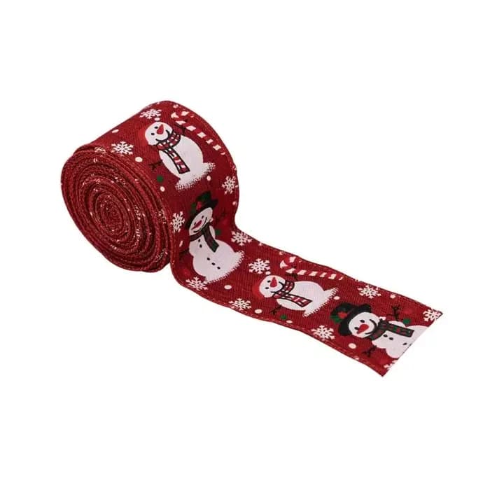 Ruban bonhomme neige Festival E8BD, décorations vacances en tissu Durable pour maison, le bureau, le
