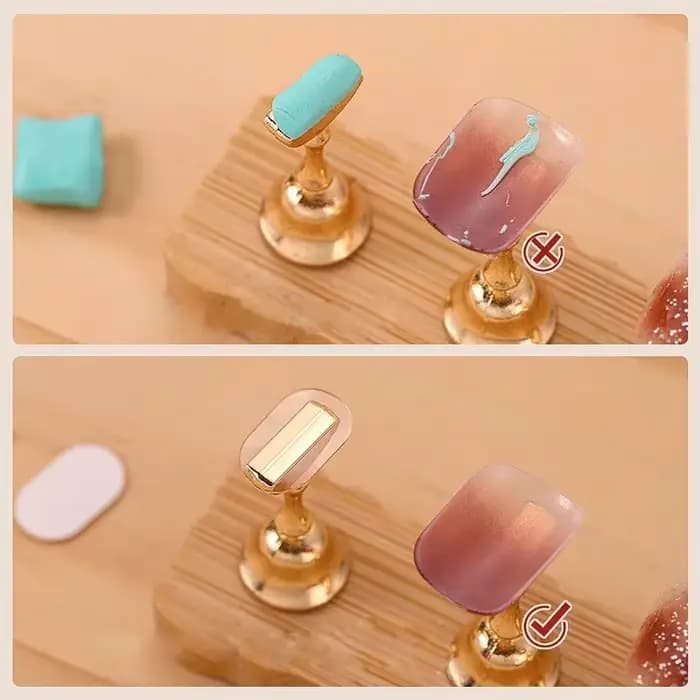 300 pièces de bandes adhésives double face pour supports d'ongles, transparentes, sans trace, pour m