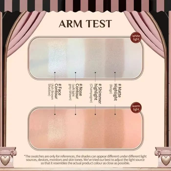 Flower Knows – Palette de poudre de Contour pour femmes, surligneur au chocolat Wonder-Shop, illumin