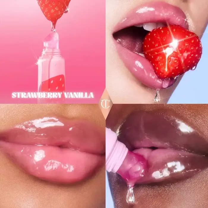 Charlotte Tilbury Gloss à lèvres hydratant, rouge à lèvres velours soyeux, exfoliant, longue durée,
