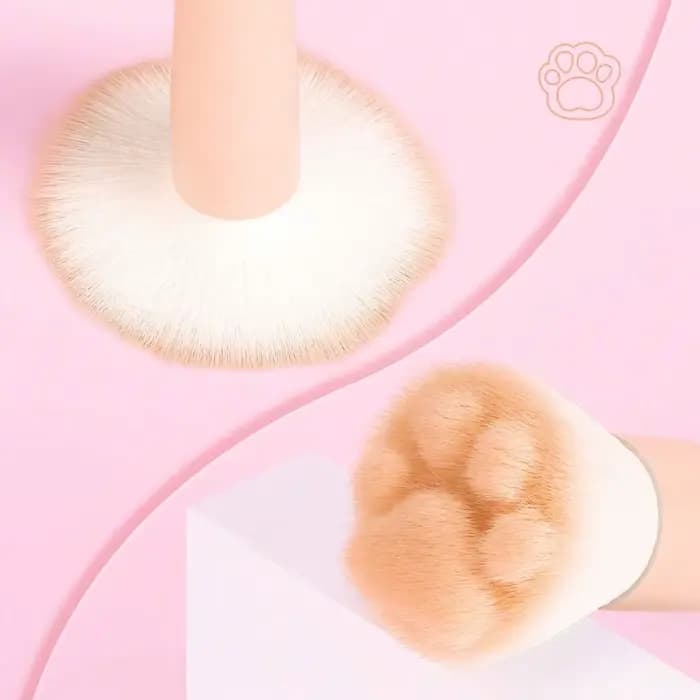 Nouveau pinceau à Blush patte de chat avec boîte de rangement, outil de maquillage professionnel ada