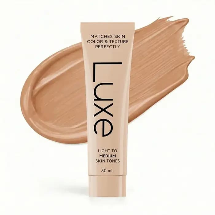 Fond de teint liquide changeant de couleur Luxe, tenue 12 heures, s'adapte parfaitement à la couleur