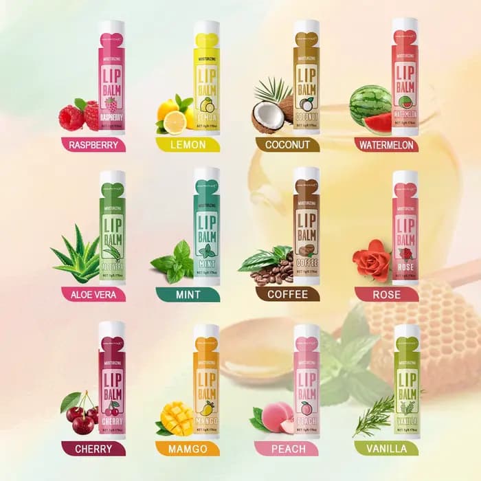 Ensemble de baume à lèvres hydratant, 60 pièces, 5g, hydratant et éclaircissant en profondeur, coule