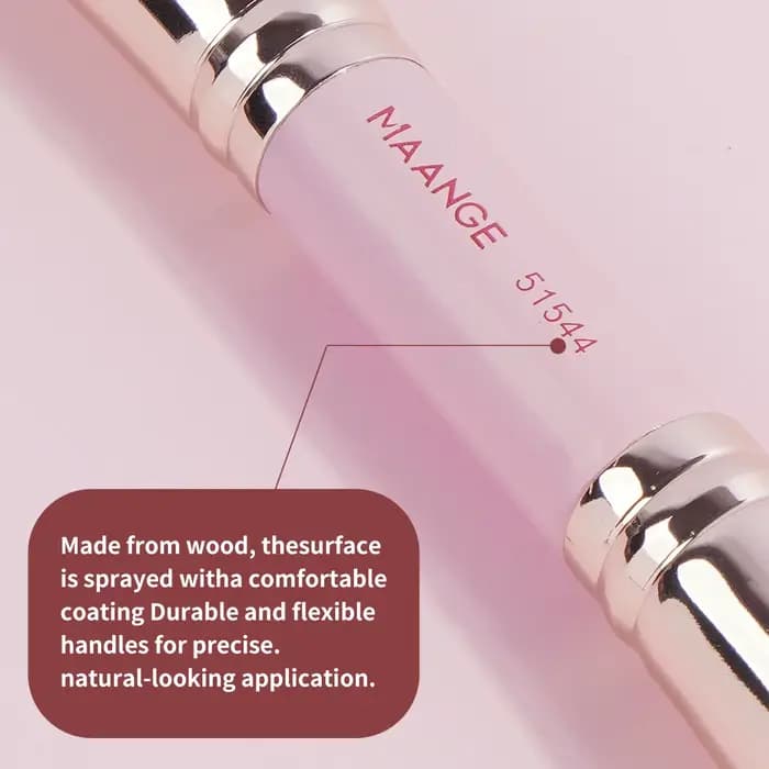 MAANGE-Ensemble de pinceaux de maquillage de base, 4 pièces, avec boîte, pour fond de teint en poudr