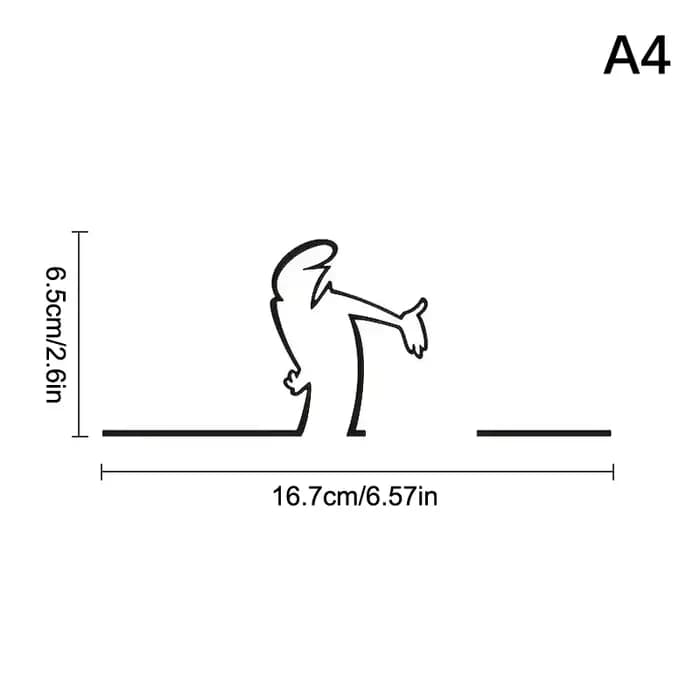 La Linea – autocollant mural d'art au trait minimaliste pour pare-chocs et fenêtre de voiture, avec