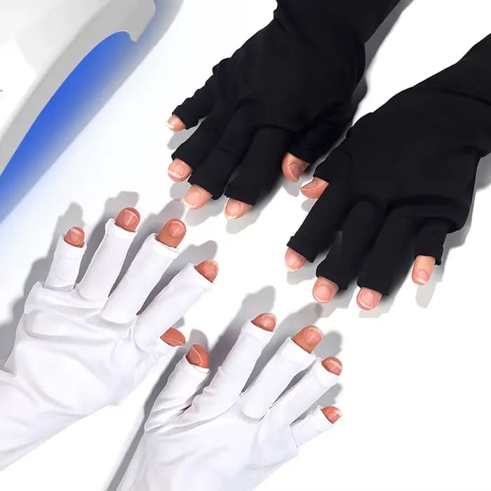 Gants Anti UV en Gel, gants de Protection professionnels pour manucure, protège les mains, Nail Art,