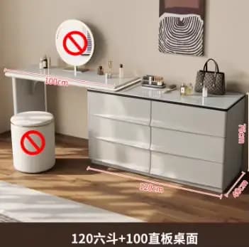 Coiffeuse Design naturel moderne Simple maquillage coiffeuse chambre fille bureau Mesa De Maquillaje
