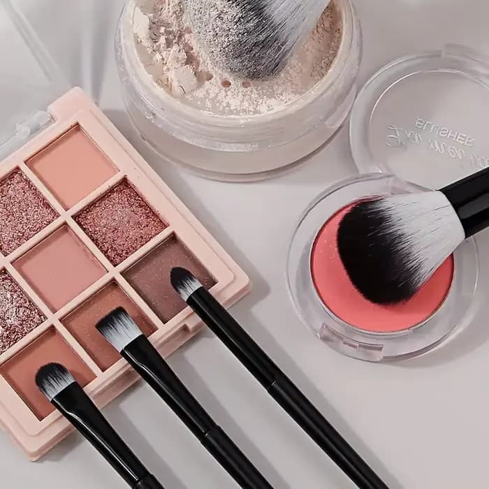 Ensemble de pinceaux de maquillage professionnels, 13 pièces, détails doux, Blush, surligneur, fond