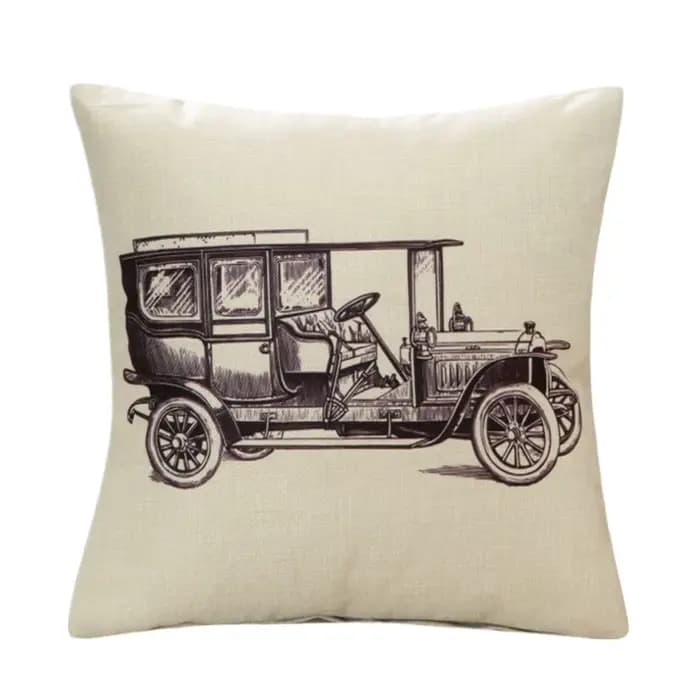 Housse de coussin en coton et lin imprimé Vintage, 45x45cm, décoration pour maison, salon, bureau, s