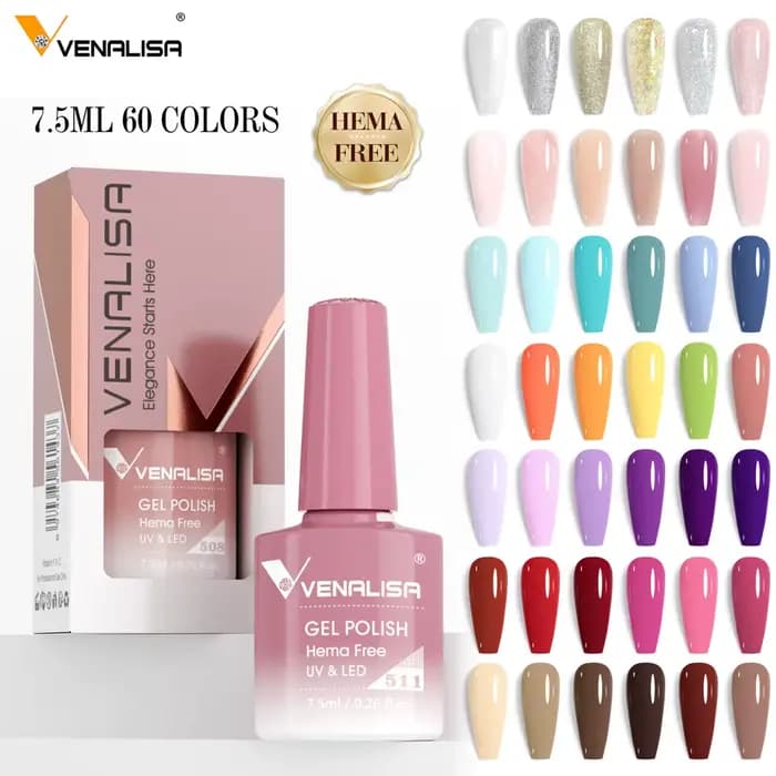 Venalisa HEMA TPO gratuit vernis à ongles Gel paillettes magnifique couverture complète tremper UV L