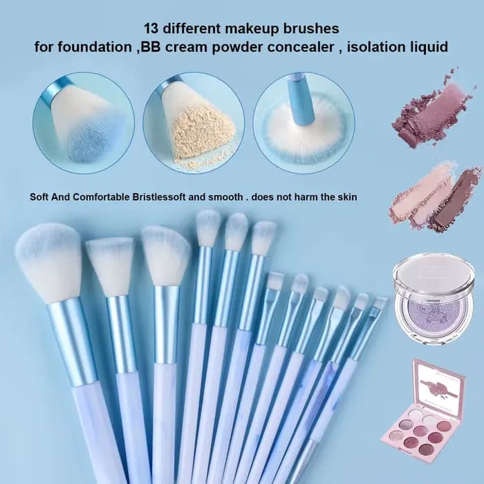 Ensemble de pinceaux de maquillage doux et moelleux pour femme, correcteur, blush adt, poudre, fard