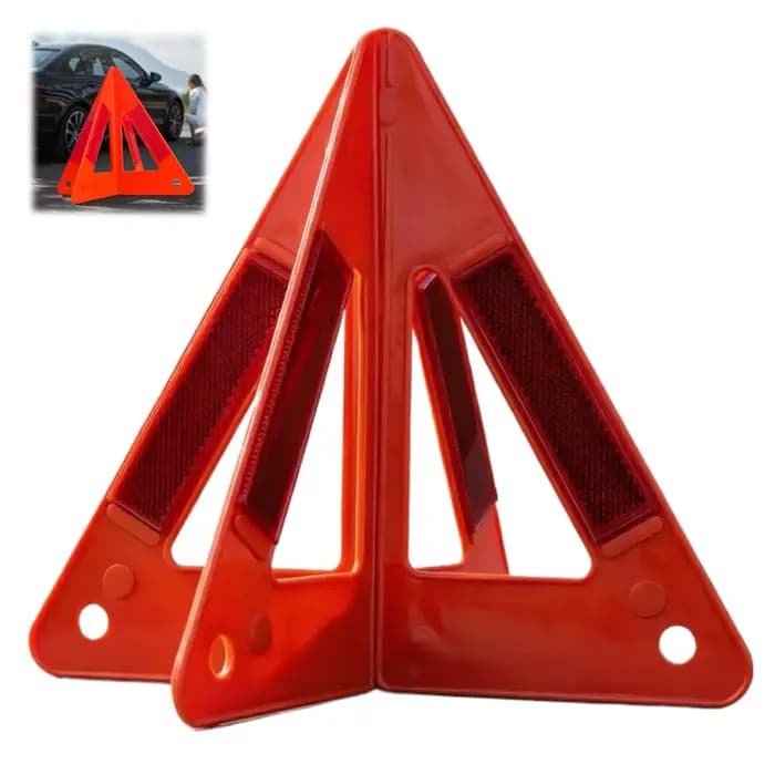 Triangle de signalisation d'urgence pour voiture, rouge, réfléchissant, pour la sécurité routière, t