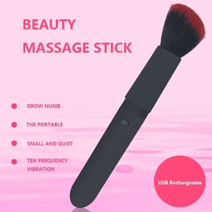 MAIZIettes-Pinceau de Maquillage Vibrant avec 10 Fréquences de Vibration pour un Maquillage Rapide,