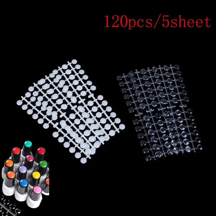 240 pièces rondes faux ongles conseils d'affichage faux ongles nuancier ongles échantillons bâtons a