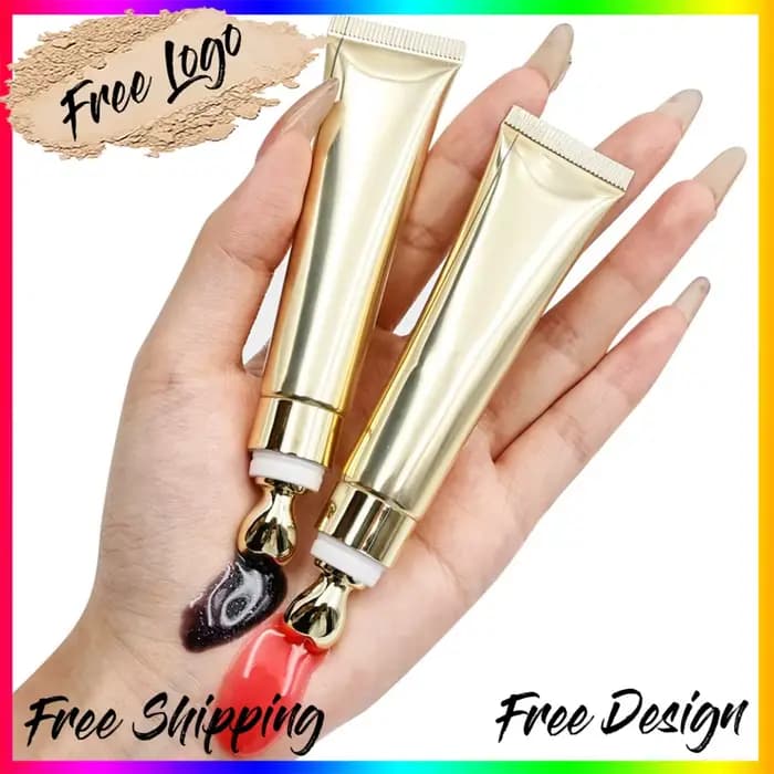 Huile à lèvres végane personnalisable avec logo, 15 ml, tube souple, gloss repulpant, baume à lèvres