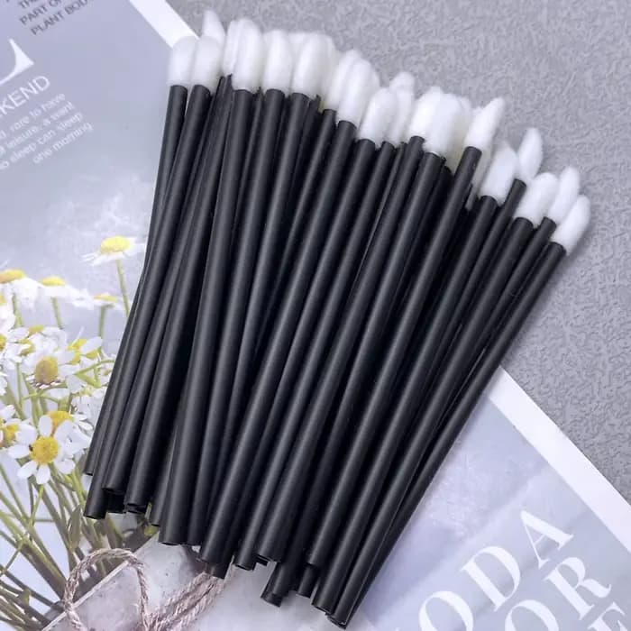 500 pièces brosse à lèvres jetable rouge à lèvres brosse cils microbrosse Mascara baguettes applicat