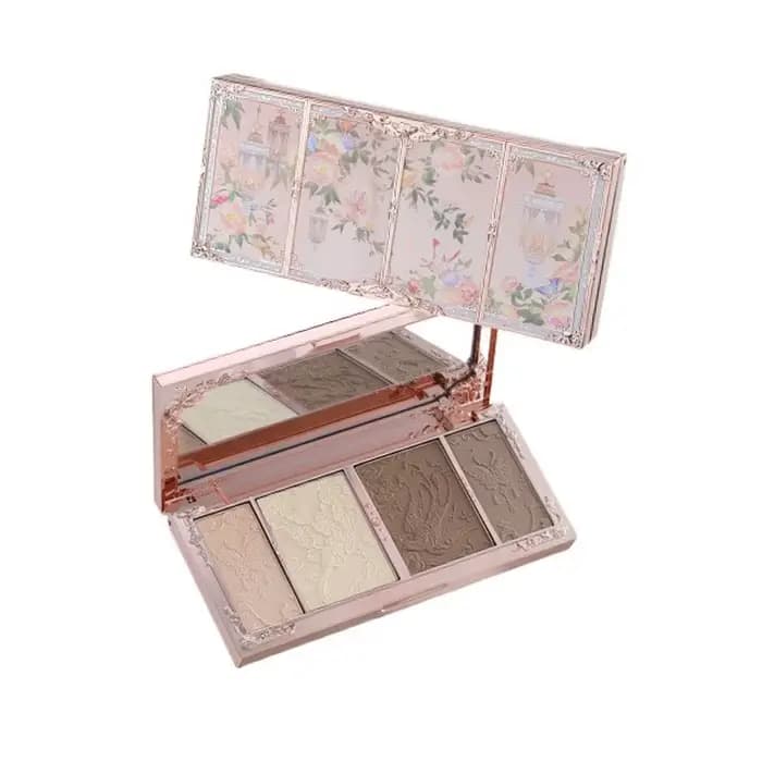 Fleur connaît le maquillage papillon nuage collier Collection en relief surbrillance et Contour Pale