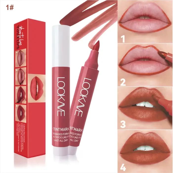 Stylo marqueur liquide Jules Liner pour contour des lèvres, crayon à lèvres longue durée, maquillage