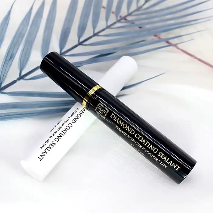 EONBEAUT – Extensions de cils, 2 bouteilles, revêtement diamant, scellant pour manteau noir, protect
