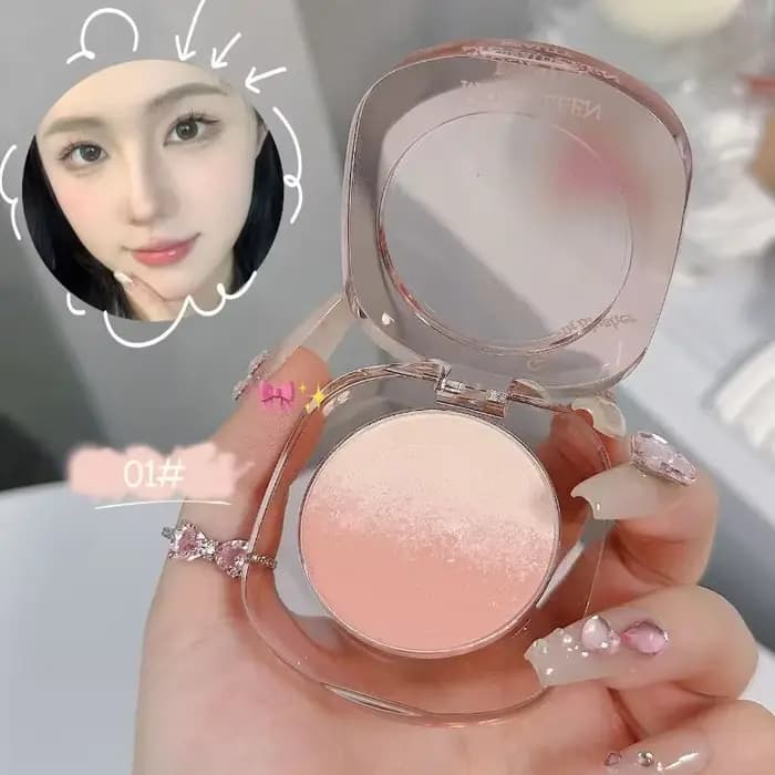 Fard à joues rose pêche, violet mat, teinte des joues, maquillage durable, éclaircissant, douceur so