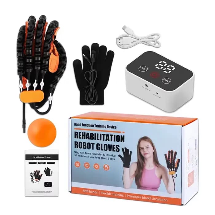 Gants de Robot de rééducation d'hémiplégie d'accident vasculaire cérébral, entraînement des doigts,