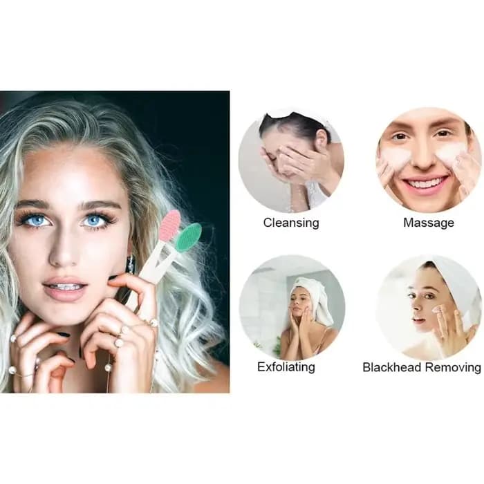 Brosse à lèvres exfoliante en silicone