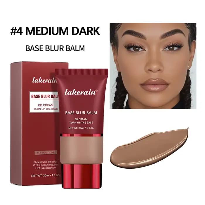 Baume Teint Fluide 5 Couleurs, Fini Mat, Affine les Pores, Léger et Confortable, Effet Longue Durée,