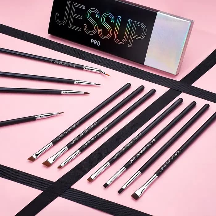 Jessup ensemble de pinceaux Eyeliner, 11 pièces pinceau Eyeliner professionnel, ensemble de pinceaux